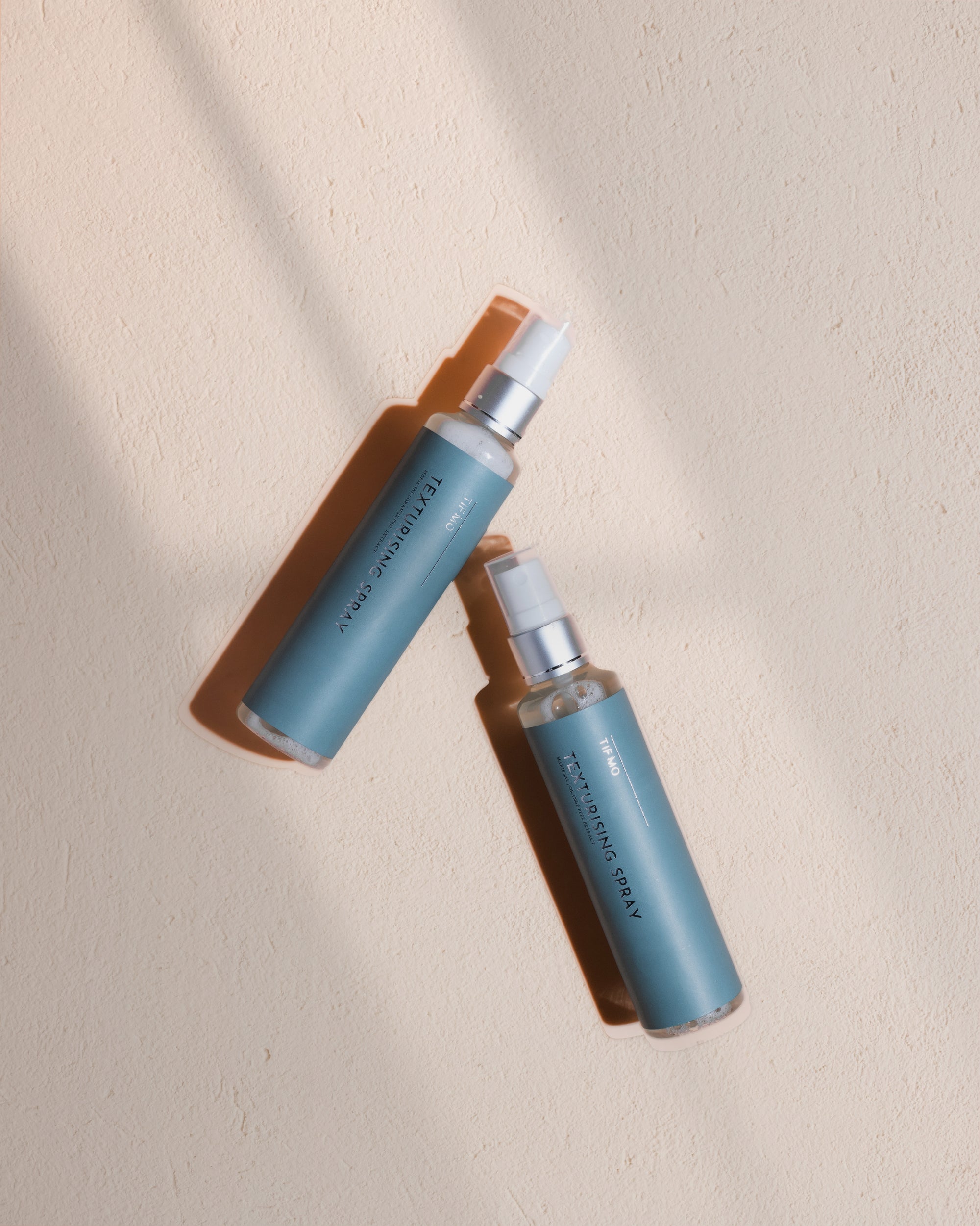 two bottles of sea salt spray