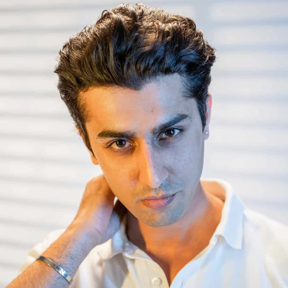 man with textured and curly hair