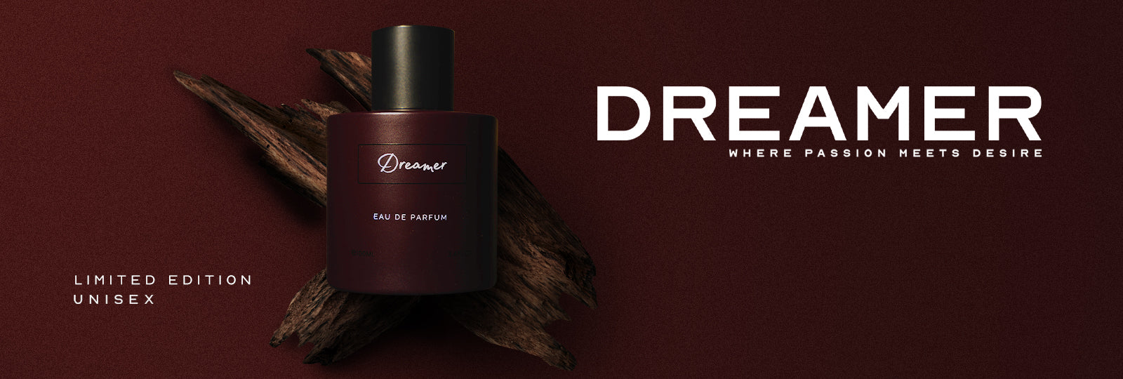 Dreamer Perfume by Tifmo, heading is "where passion meets desire"