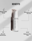 The benefits of hair firming serum include reducing hair fall and stimulating hair growth